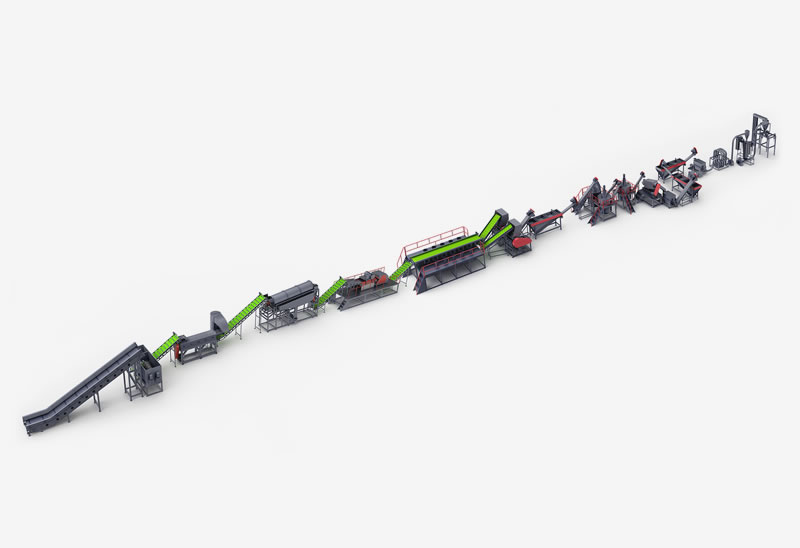 PET Bottle Flakes Cleaning Line Machines Series